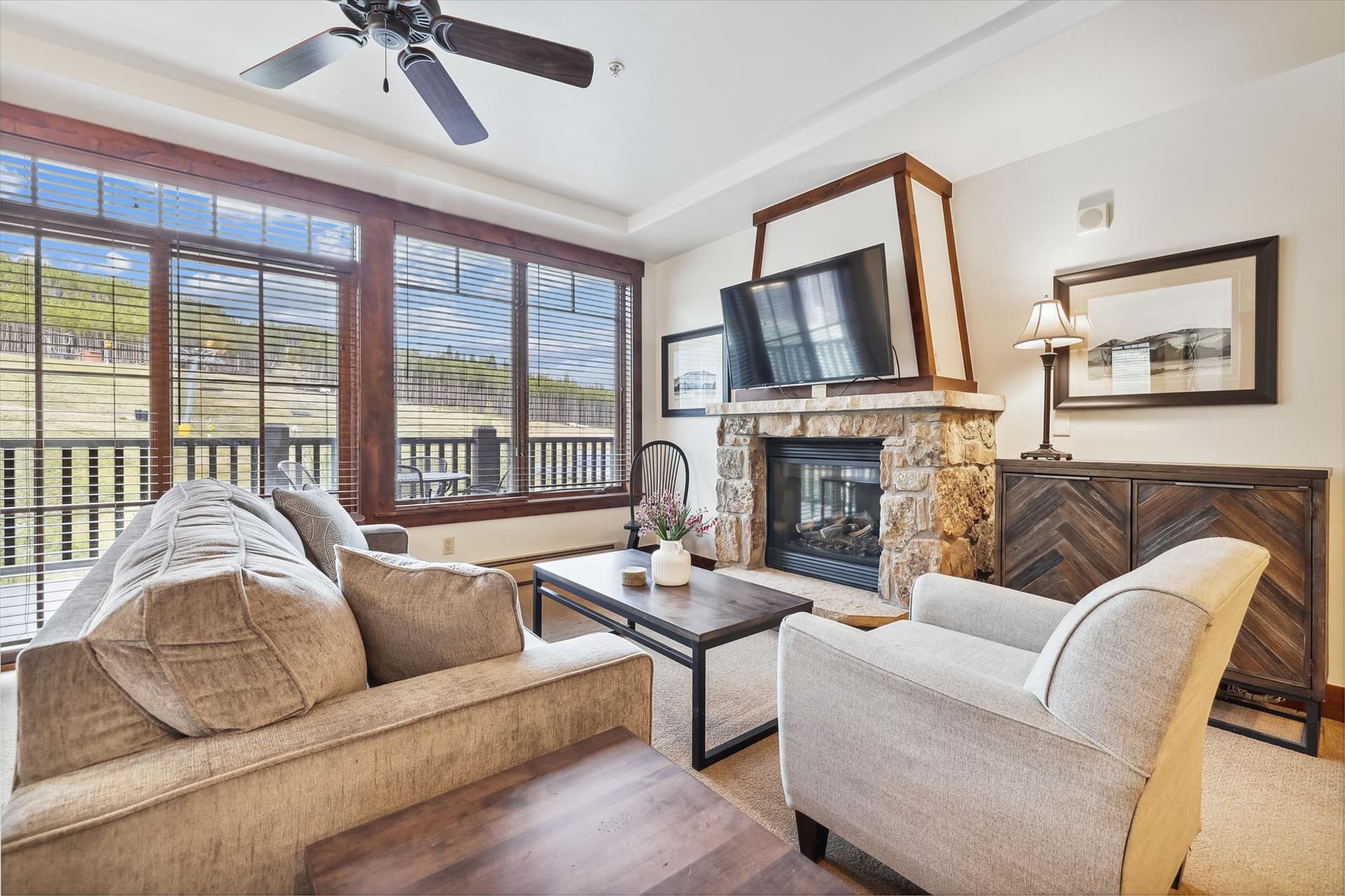 Living Room - Crystal Peak Lodge 7303 - Breckenridge Vacation Rental