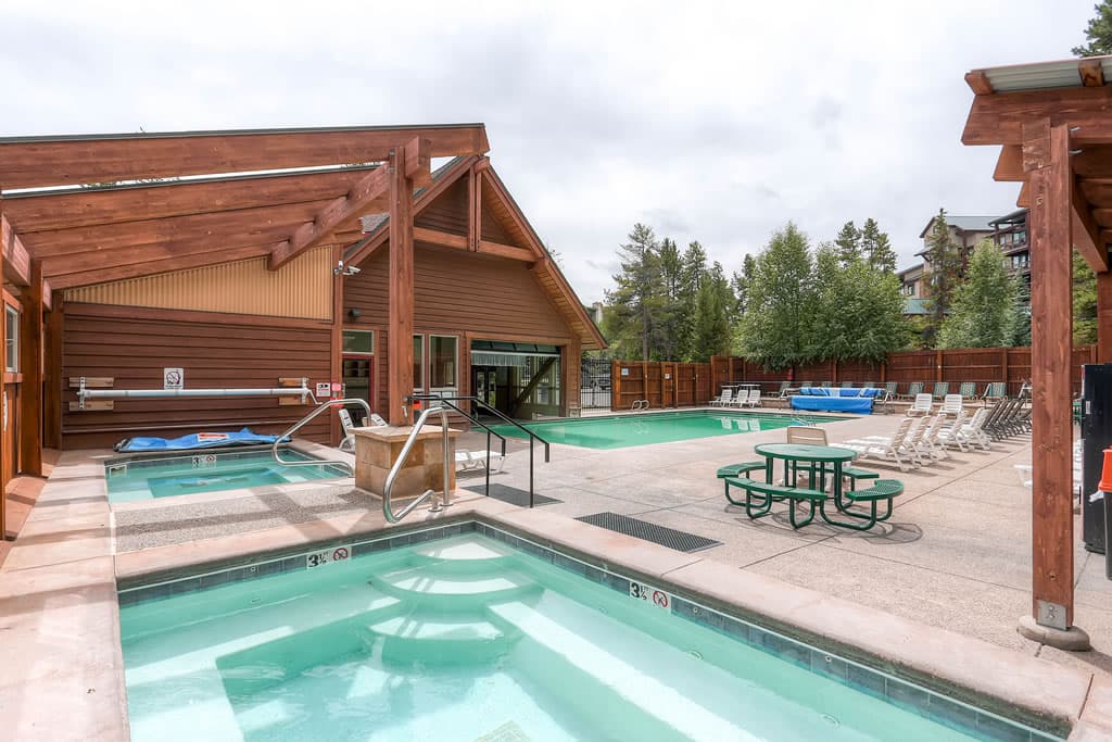 Upper Village Pool - Park Place 101C - Breckenridge Vacation Rental