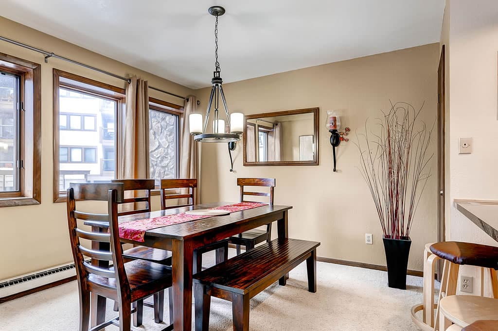 Dining Area - Park Place 101C - Breckenridge Vacation Rental