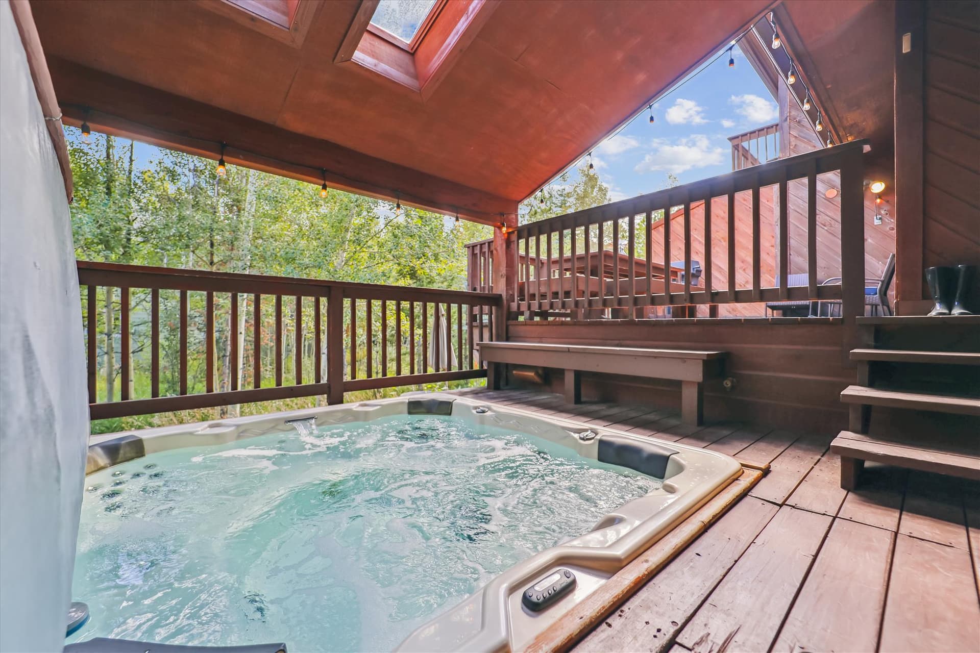 Hot Tub, Twins Getaway at Meadow Creek, Breckenridge Vacation Rental