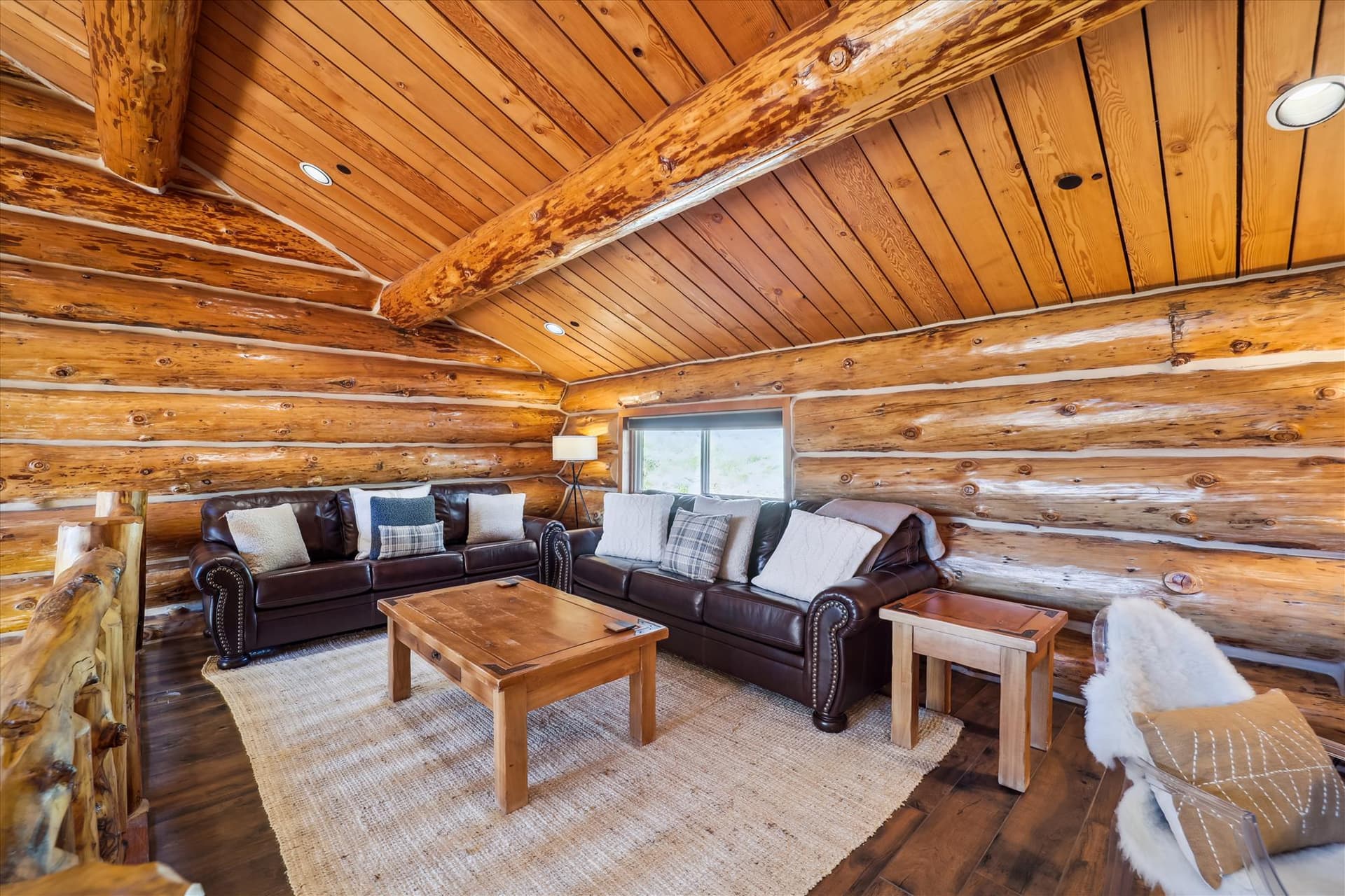Living Area - Modern Log Cabin - Breckenridge Vacation Rental