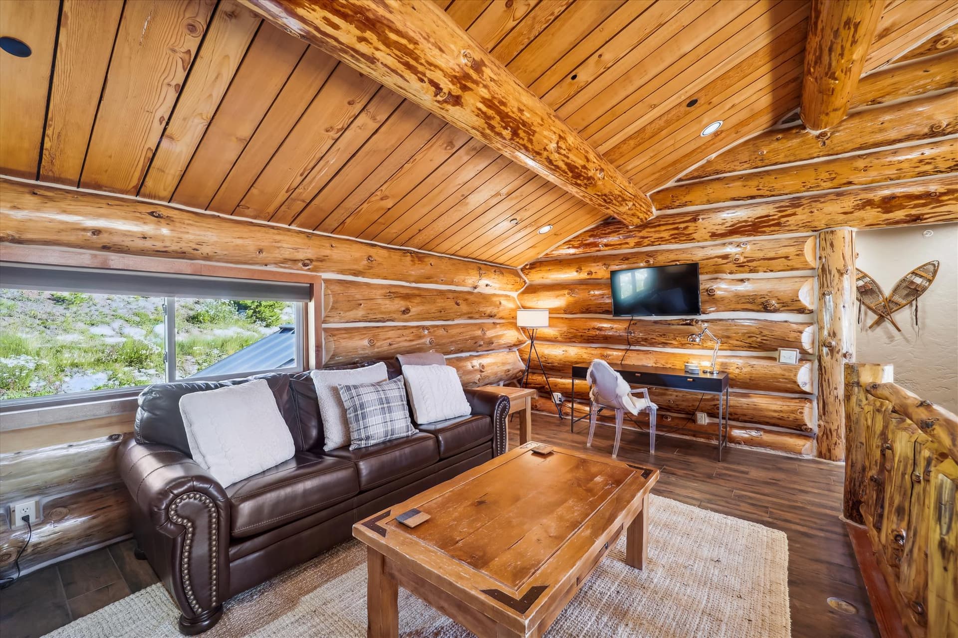 Living Area - Modern Log Cabin - Breckenridge Vacation Rental