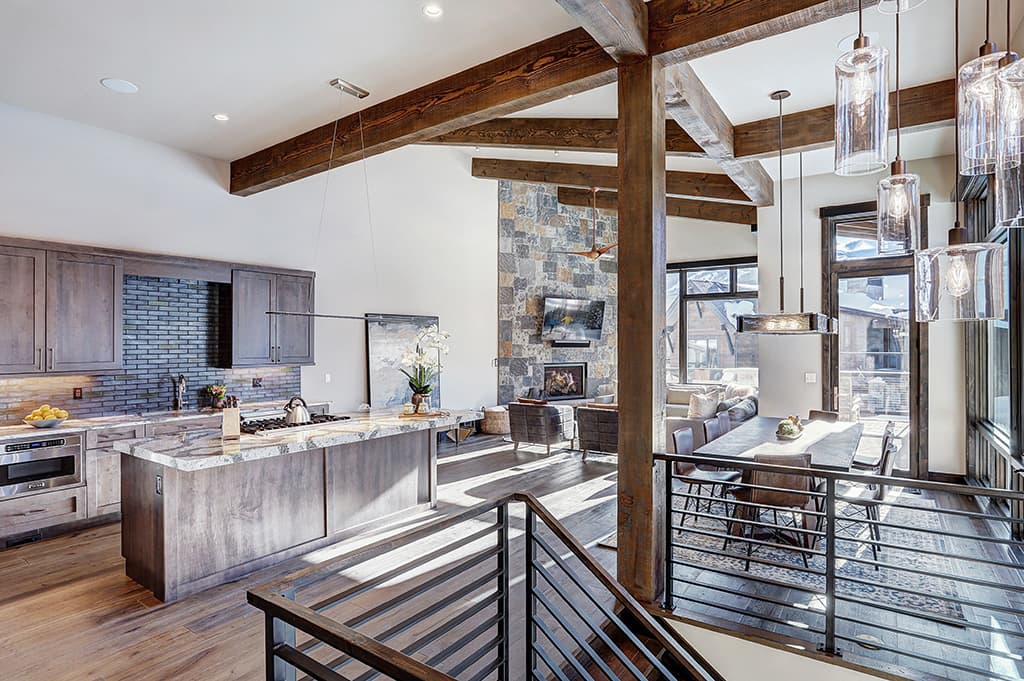 Kitchen and Living Room, Wintours Leap, Breckenridge Vacation Rental