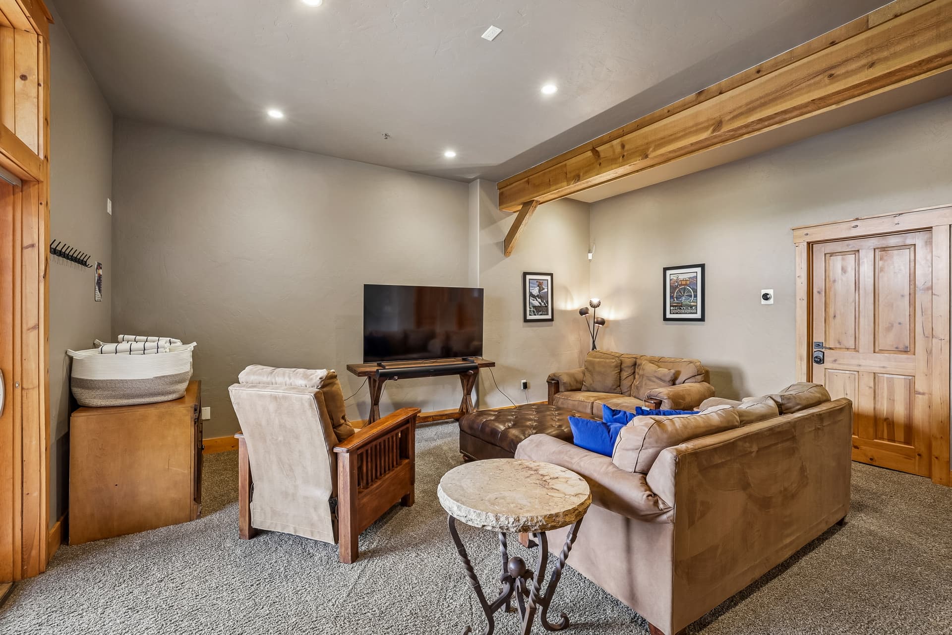 Downstairs Living Area, Swift Getaway, Breckenridge Vacation Rental