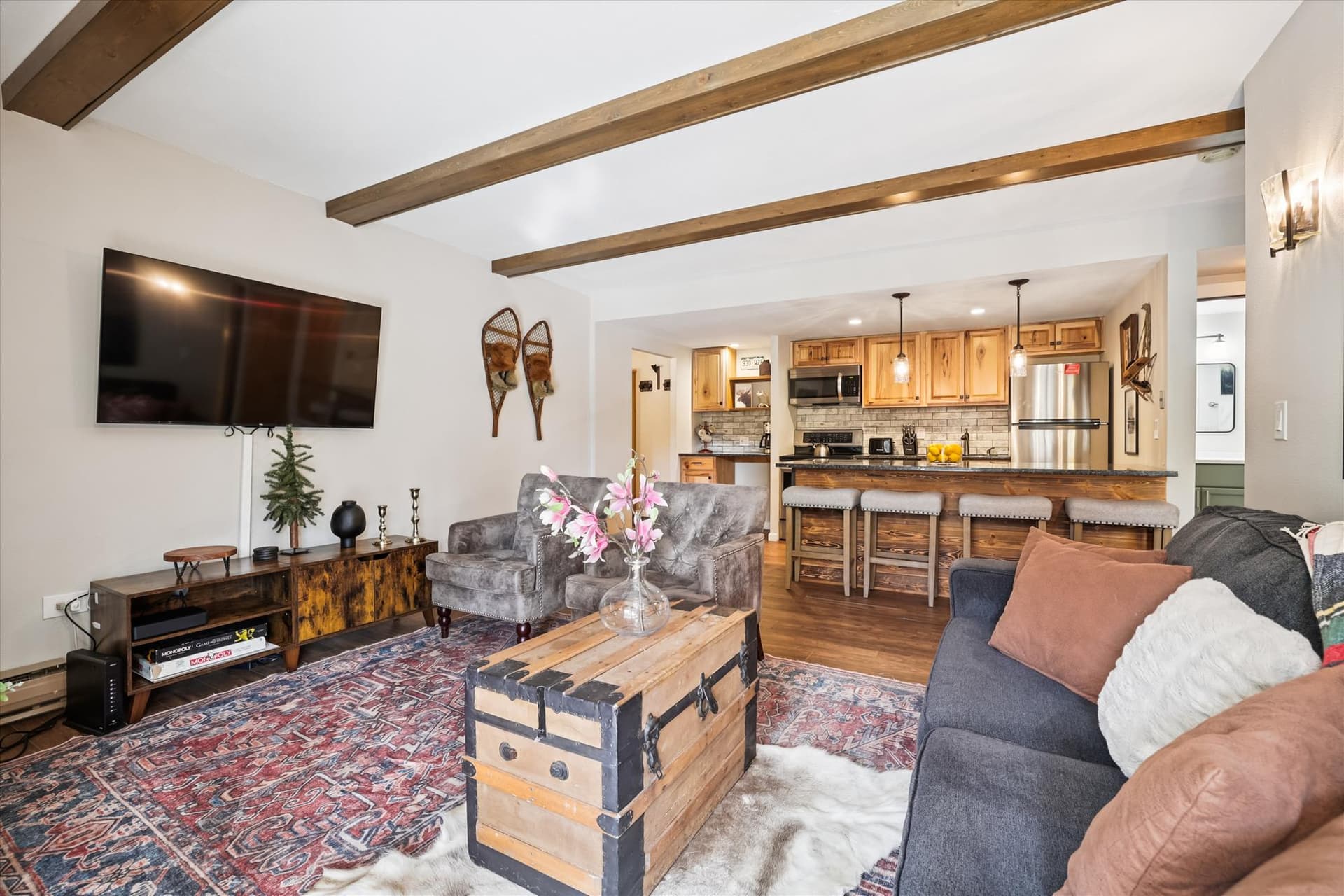 Living Room - Trails End 216 - Breckenridge Vacation Rental