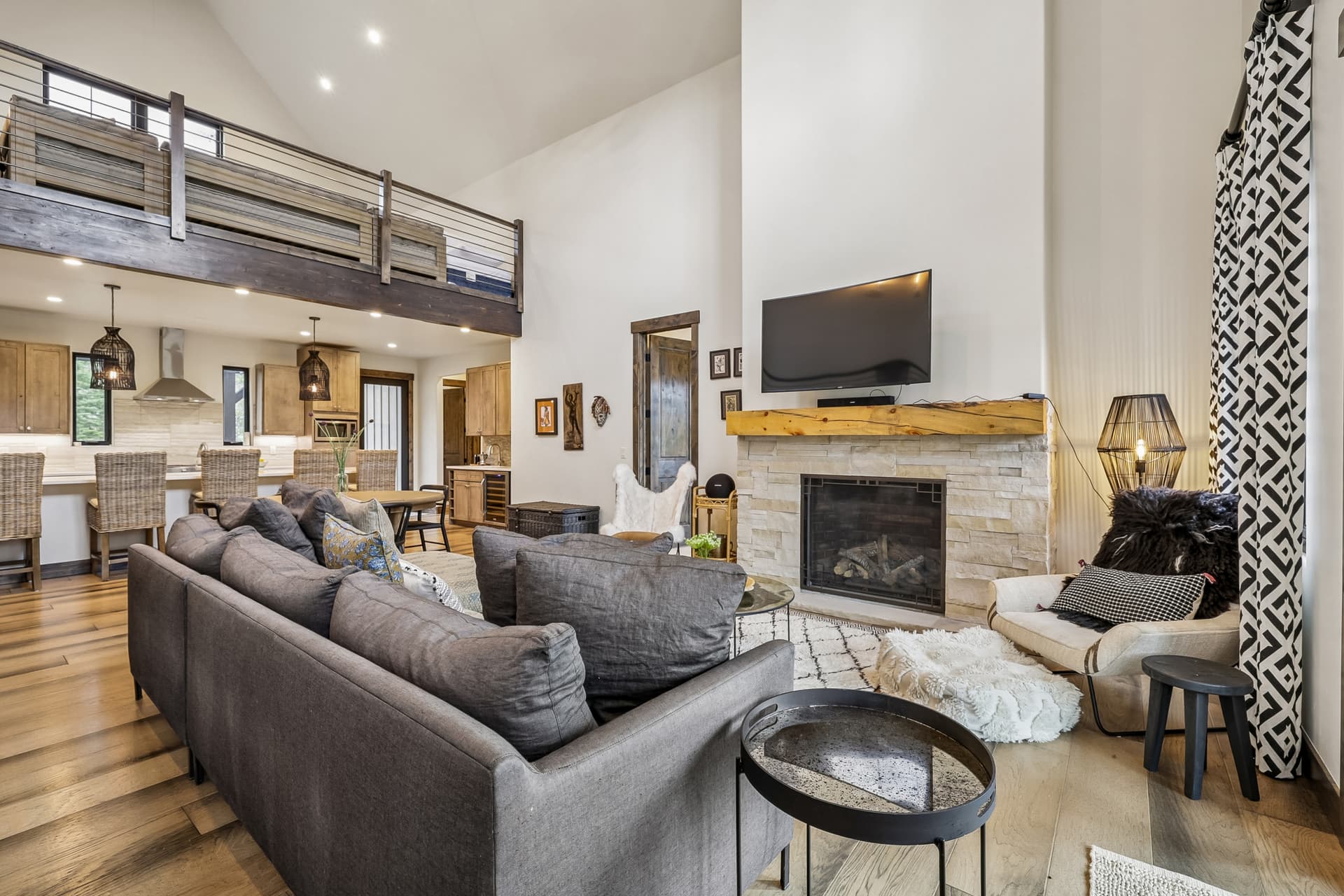 Living Area - Peak and Petal Chalet - Frisco Vacation Rental