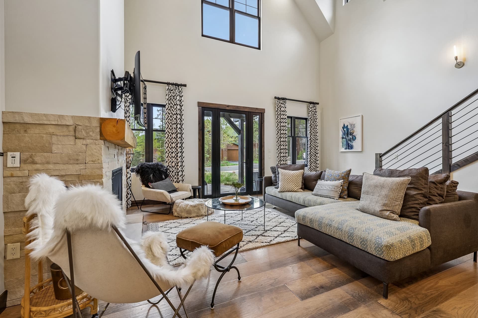 Living Area - Peak and Petal Chalet - Frisco Vacation Rental