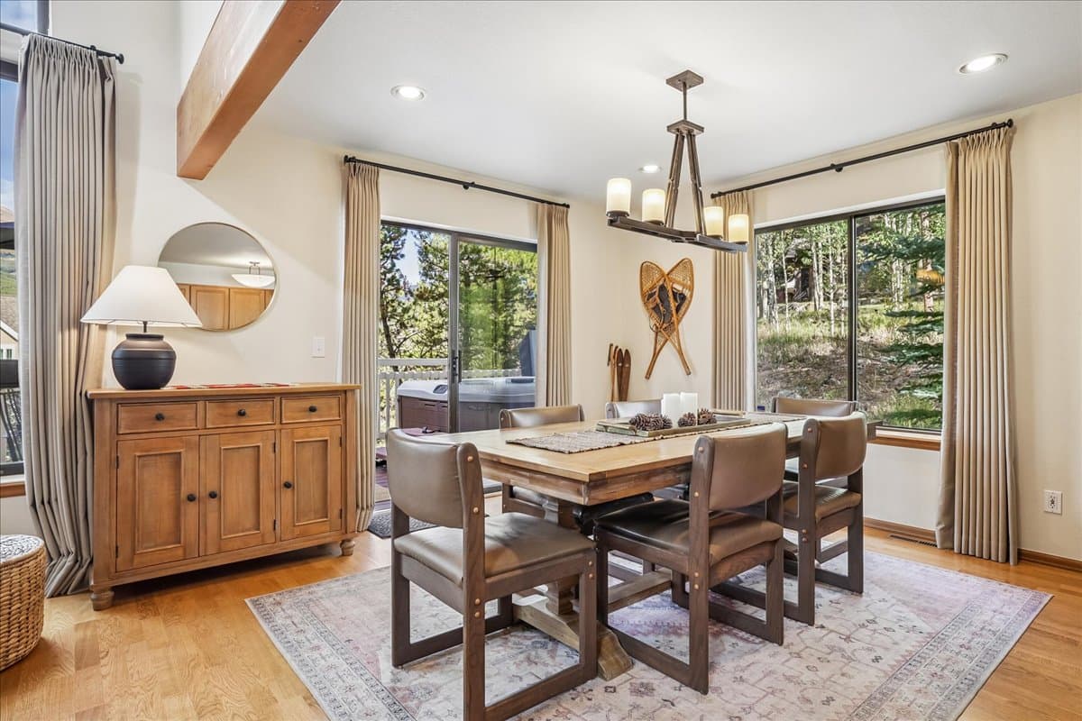 Dining Area - Powder and Pines - Breckenridge 30+ Night Rental