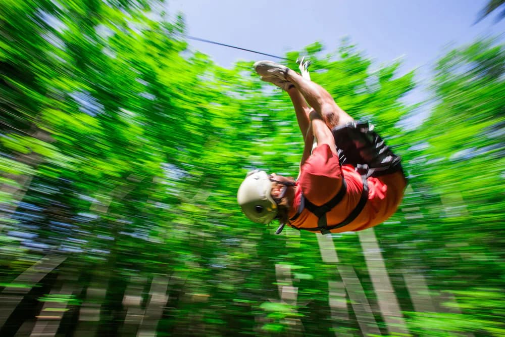Ziplining