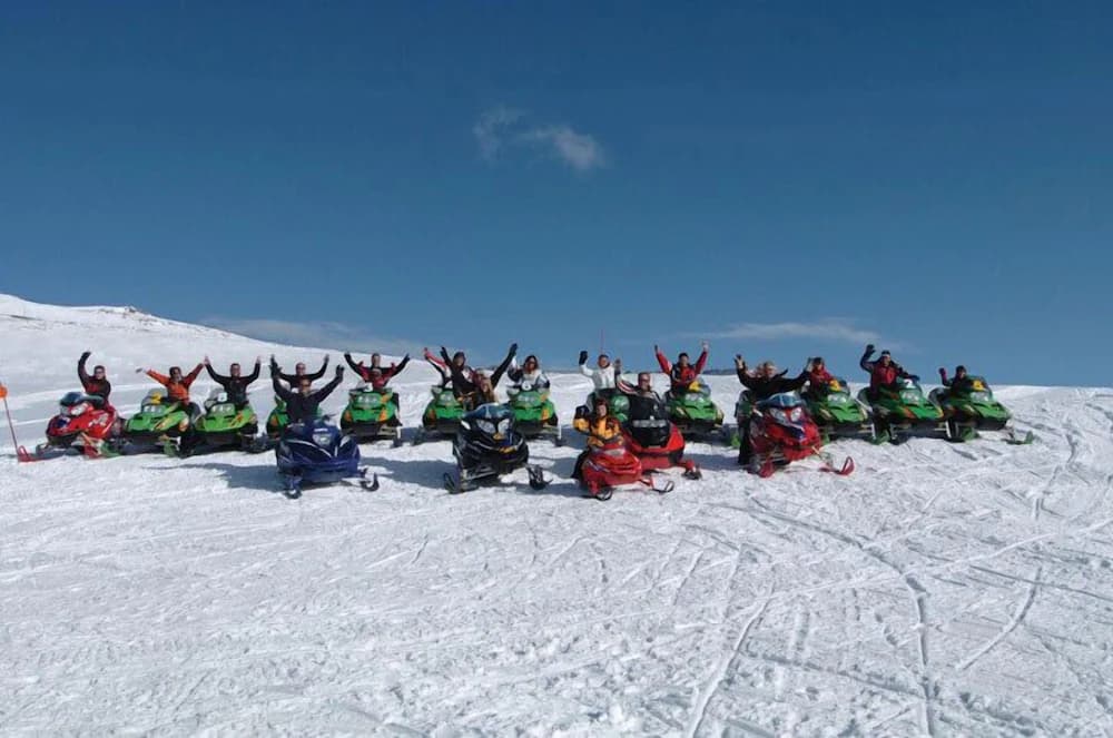 Snowmobiling