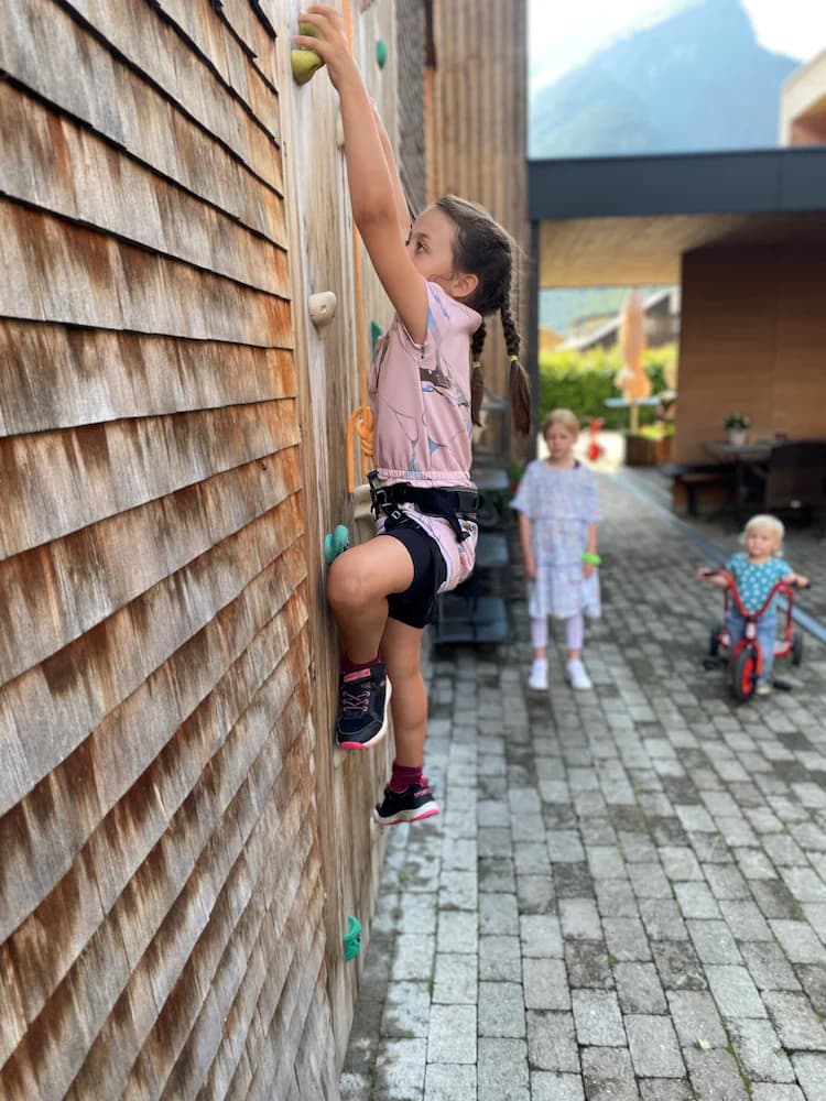 Outdoor rock climbing