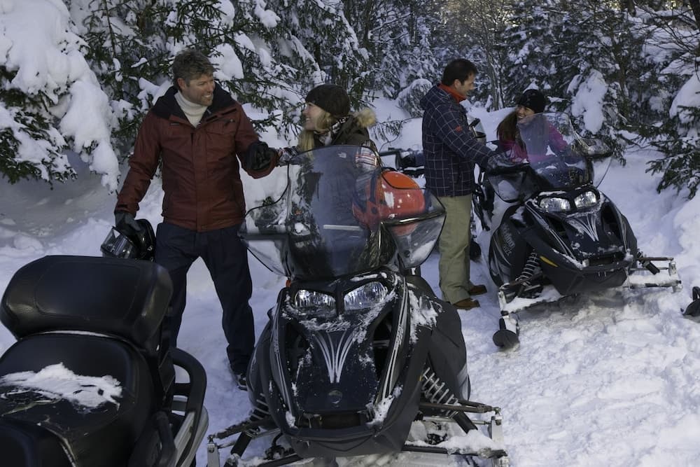 Snowmobiling